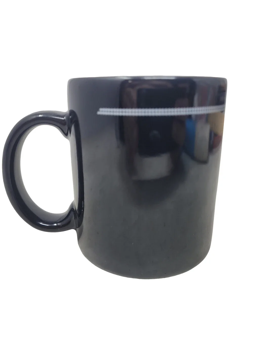 Iron Horse Train Locomotive Black Ceramic Coffee Mug Cup Vintage Diner Style